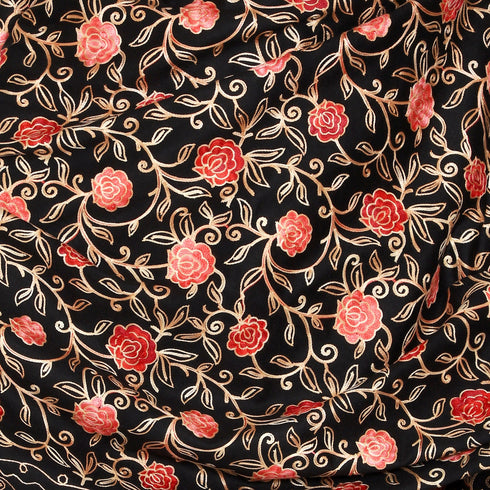 Women's Aari Embroidered Wool Shawl